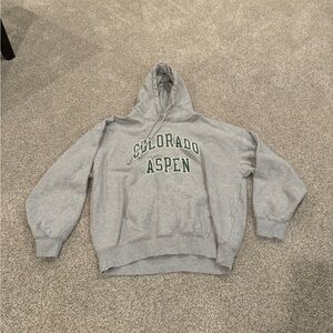 John Galt Aspen Grey Colorado Hoodie - One size - Light worn- in great condition
